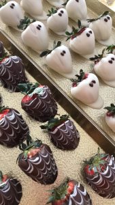 Boo! Halloween themed chocolate dipped strawberries!